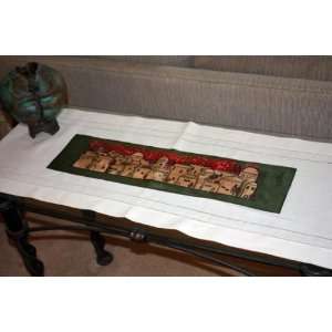 Silk Table Runner Israel in Earthtones:  Home & Kitchen
