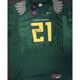 LaMichael James Autographed Nike Oregon Ducks Green Jersey PSA/DNA 