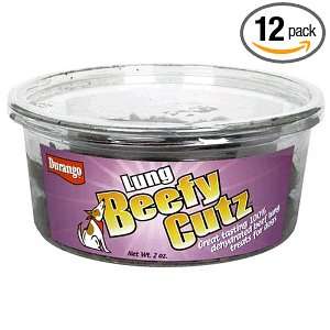 Durango Dog Treats, Beefy Cutz, 2 Ounce Tubs (Pack of 12)  