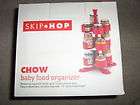 Skip Hop Chow Poppy red Baby Food Organizer Table top NEW Space 