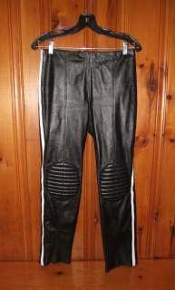   Leather Pants Size S Padded Knees *High Quality* Biker GAGA Goth