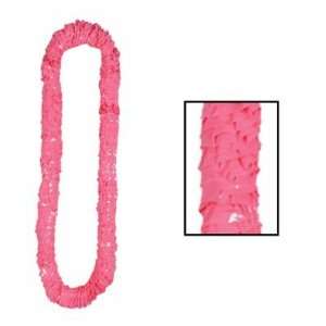  Pink Jumbo Soft Twist Poly Leis Party Pack of 72: Toys 