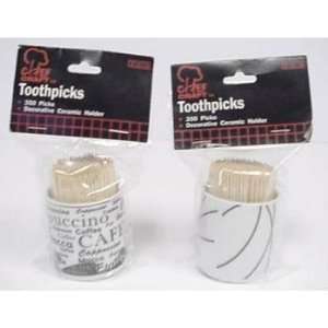  Toothpicks with Ceramic Holder Case Pack 48 Everything 