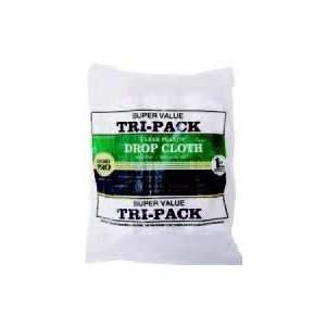  Merit Pro 9 X 12 1 Mil Clear Rolled Drop Cloth 3Pk: Home 