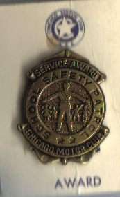 Chicago Motor Club AAA Safety School Patrol Award Pin  