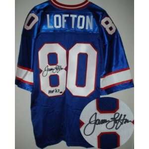  James Lofton Signed Authentic Bills Jersey HOF03 Sports 