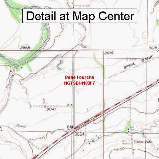 USGS Topographic Quadrangle Map   Belle Fourche, South Dakota (Folded 