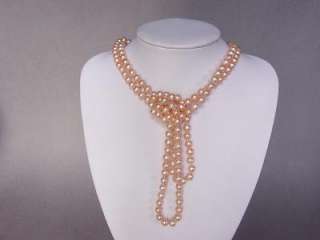 Necklace 60 FW Champagne Pearls 8mm A  Many Styles  
