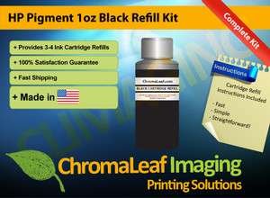 HP 61 Pigment Black Ink Cartridge Refill Kit 1oz  