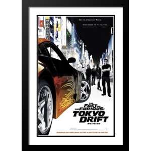  Fast and Furious Tokyo Drift Framed and Double Matted 