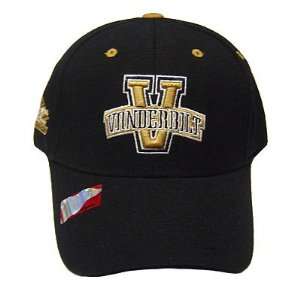  NCAA VANDERBILT COMMODORES SEC CONF BLACK WOOL HAT CAP 
