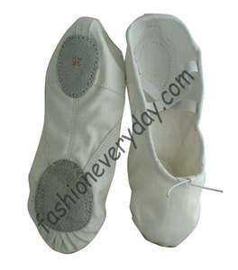 White Split Sole Canvas Ballet Slippers Toddler 9.5   adult 10   Brand 