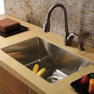 Vigo VG15039 Stainless Steel Kitchen Sink and Faucet Combos Undermount 