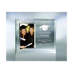  DC291    Curved Graduation Photo Frame with Chrome Accents 
