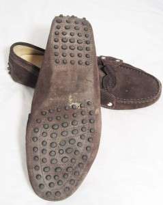 JP TODS BROWN SUEDE DRIVERS MOCASSIN LOAFERS SIZE 9M  