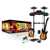 Playstation 2 PS2 Guitar Hero WORLD TOUR BAND KIT Set kit drums guitar 