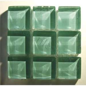  Beryl 1 x 1 Green Crystile Solids Glossy Glas   14312 