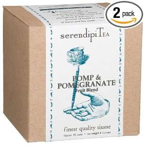 SerendipiTea Pomp & Pomegranate, Fruit Blend Tisane, 4 Ounce Boxes 