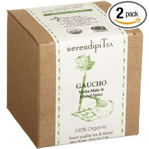 SerendipiTea Gaucho, Yerba Mate & Mixed Spice Tisane, Decaffeinated, 4 