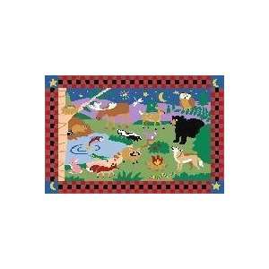   Camp Fire Friends 19x29 Play Time Nylon Area Rug OLK 058 1929 Baby