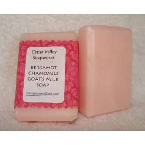   Bergamot & Chamomile Goats Milk Soap, 3 bars: Health & Personal Care