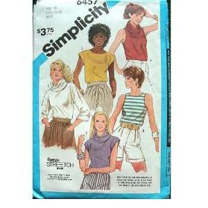   12 14 SIMPLICITY TIME SAVER STRETCH KNIT PATTERN 6457 