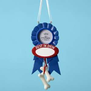 Club Pack of 12 Best in Show Blue Ribbon Christmas Ornaments for 