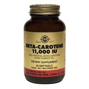  Beta Carotene 11,000 IU 100 Softgels Health & Personal 