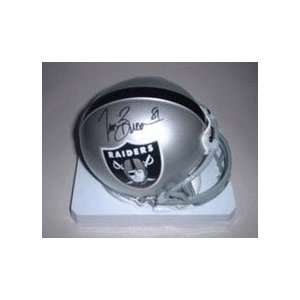 Tim Brown Autographed Oakland Raiders Riddell Mini Helmet