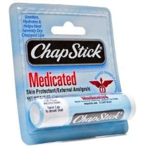  Chapstick  Lip Balm, Medicated, .15oz Health & Personal 