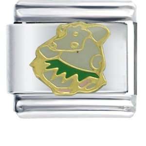  Hula Hippo Birthstones Jewelry Italian Charm: Pugster 