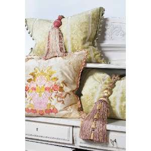  Silk Floral Accent Pillow