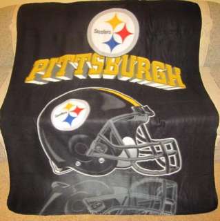   Steelers Fleece Throw Gift Blanket NIP NFL Football Team Stadium