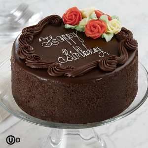  6 Three Layer Chocolate Happy Birthday Cake: Home 