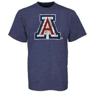    Arizona Wildcats Navy Blue Big Logo T shirt: Sports & Outdoors
