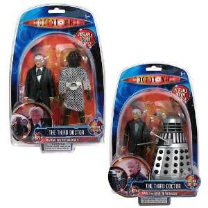  Doctor Who Third Doctor Action Figure 2 Pack Set: Toys 