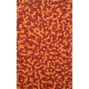  Trans Ocean   Gallia   Pom Pom Area Rug   8 x 10   Fire 