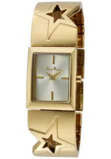 Thierry Mugler Watch 4711002 Womens Gold Dial Gold Tone Ion Plated 