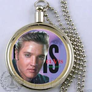  ELVIS PRESLEY THE KING OF THE ROCK COIN NECKLACE PENDANT 