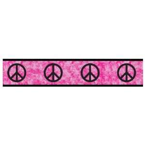  Peace Pink Wallpaper Border: Home & Kitchen