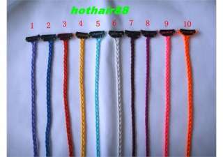 More Colors 1pcs 22 24 inch Braid Clip In Synthetic Hair Extension 