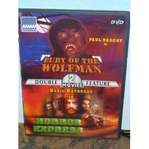  double feature FURY OF THE WOLFMAN & HORROR EXPRESS 