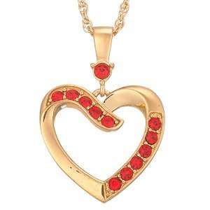  Birthstone Heart Pendant   January: Jewelry
