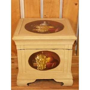  Hand Painted Box with Velvet Linning and Lid Kitchen 