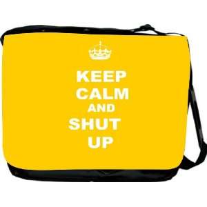  RikkiKnight Keep Calm and Shut Up   Yellow Color Messenger 