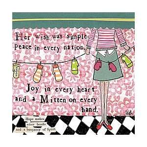  Curly Girl   HER WISH WAS SIMPLE   NAPKIN