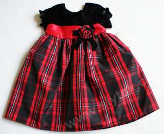 Style #19: Bonnie Jean. Red. 2(Two) piece Dress set