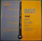 WLACH mozart quintet LP VIENNA KONZERTHAUS WL 5112  