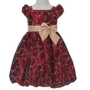   Rose Infant Toddler Girls Red Bubble Easter Dress 6M 14 Genuine Rose