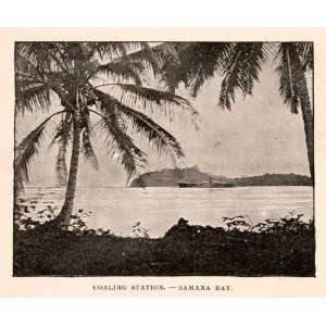   Samana Bay Yuna River Dominican Republic Sea   Original Halftone Print